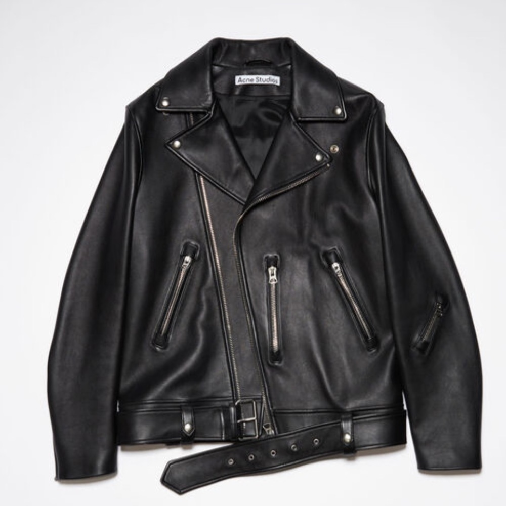 Acne studios leather biker jacket- NWOT